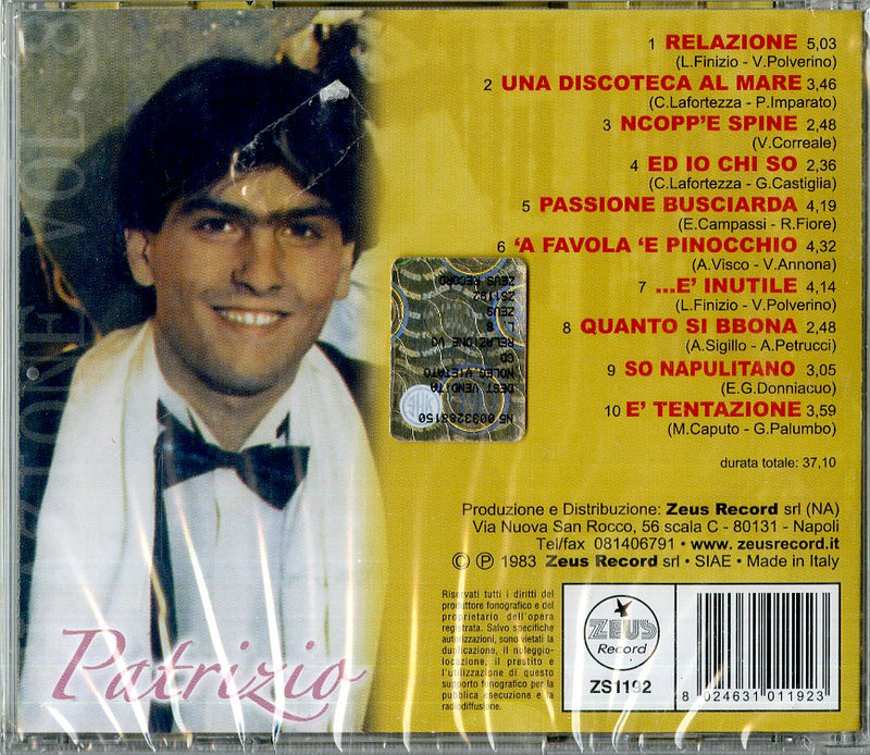 Patrizio - Relazione Vol.8 Cd 8024631011923