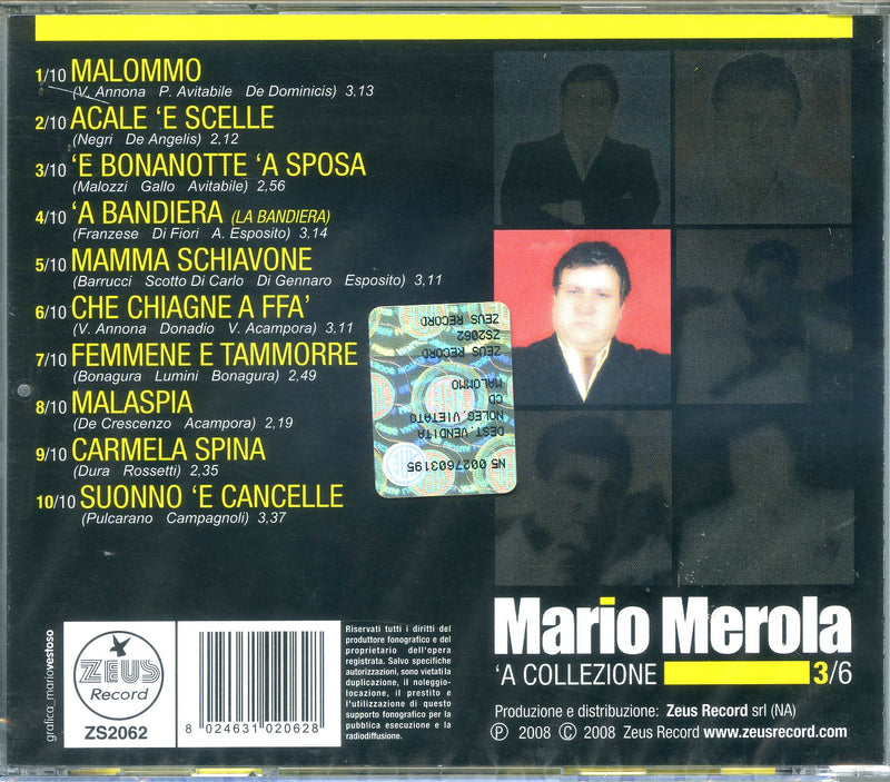 Merola Mario - 'A Collezione 3 Malommo Cd 8024631020628