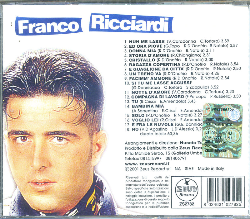 Ricciardi Franco - Le Origini Cd 8024631027825