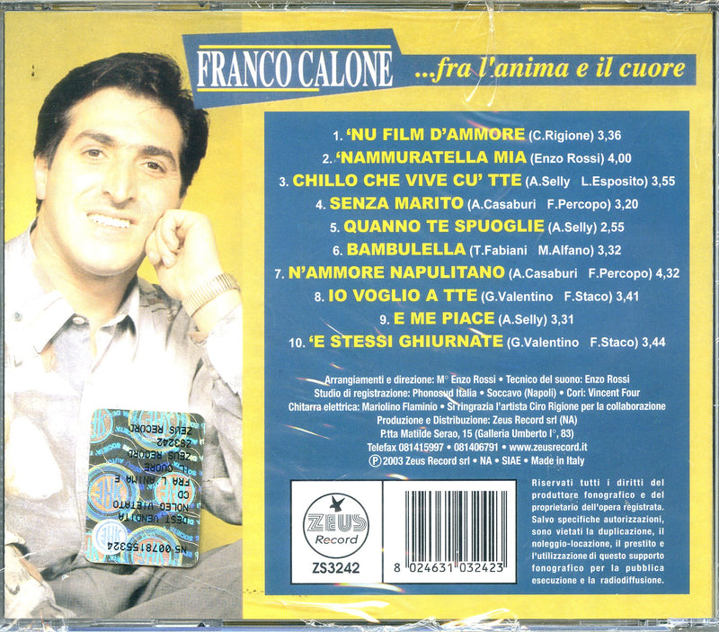 Calone Franco - ...Fra L'Anima E Il Cuore Cd 8024631032423