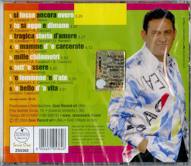 Moreno Franco - Da Grande Vorrei Fare Il Cantante CD 8024631053626