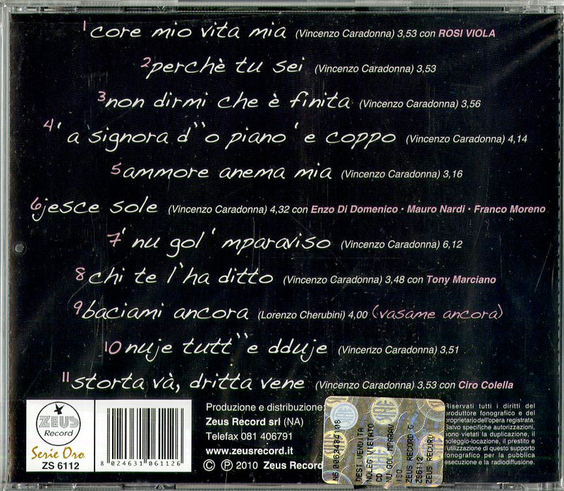 Caradonna E. - 'Nu Gol 'Mparaviso Cd 8024631061126