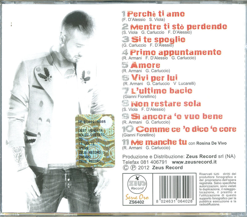 Alessio - Undici Volte Amore Cd 8024631064028