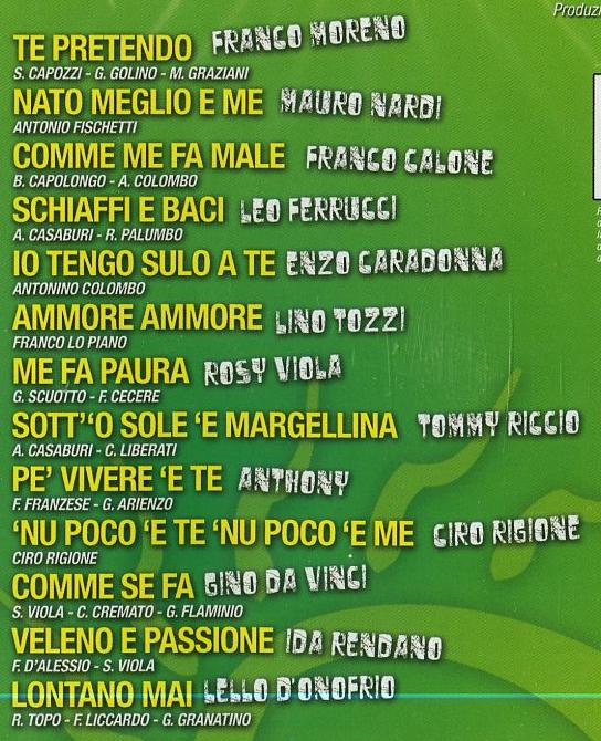 Compilation - Hit Napoli 2014 Cd 8024631066428