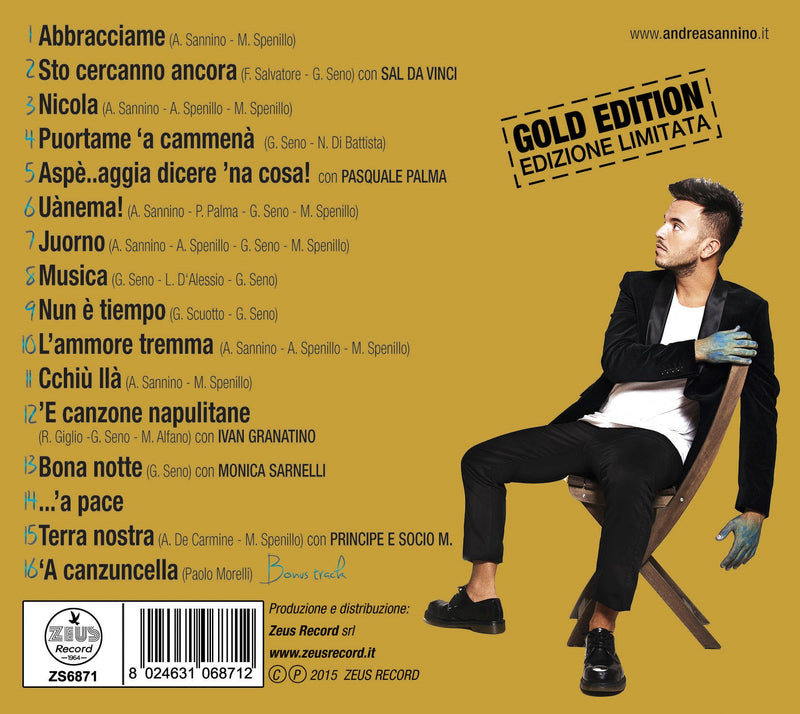 Sannino Andrea - Uanema! Gold Edition Cd 8024631068712