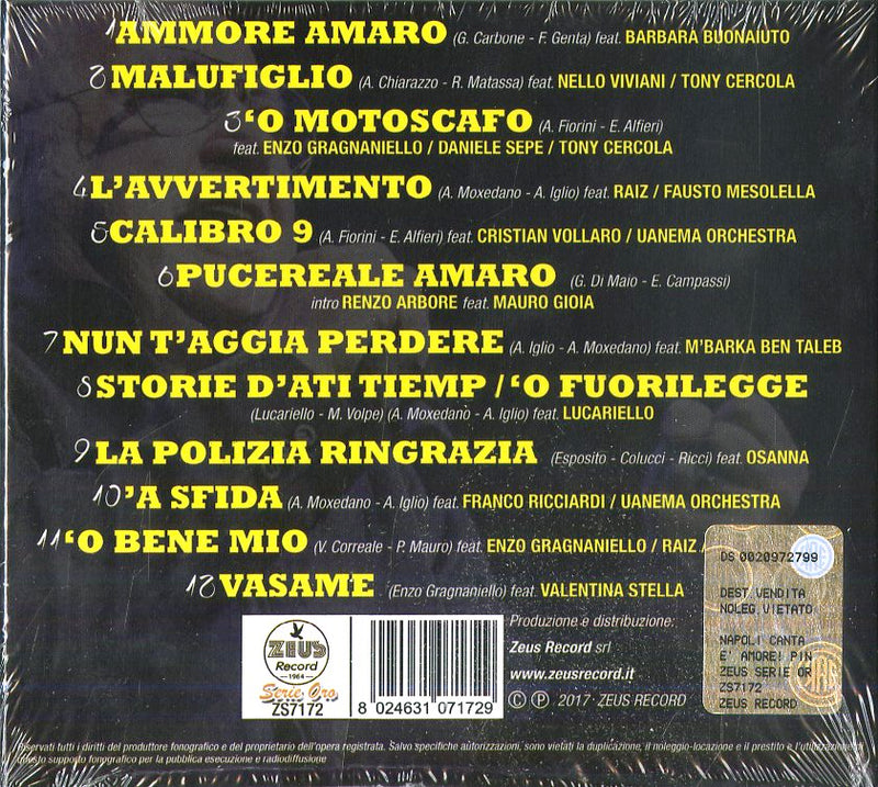 Mauro Pino & Friends - Napoli Canta E'...Amore Pino Maurio & Friends Cd 8024631071729