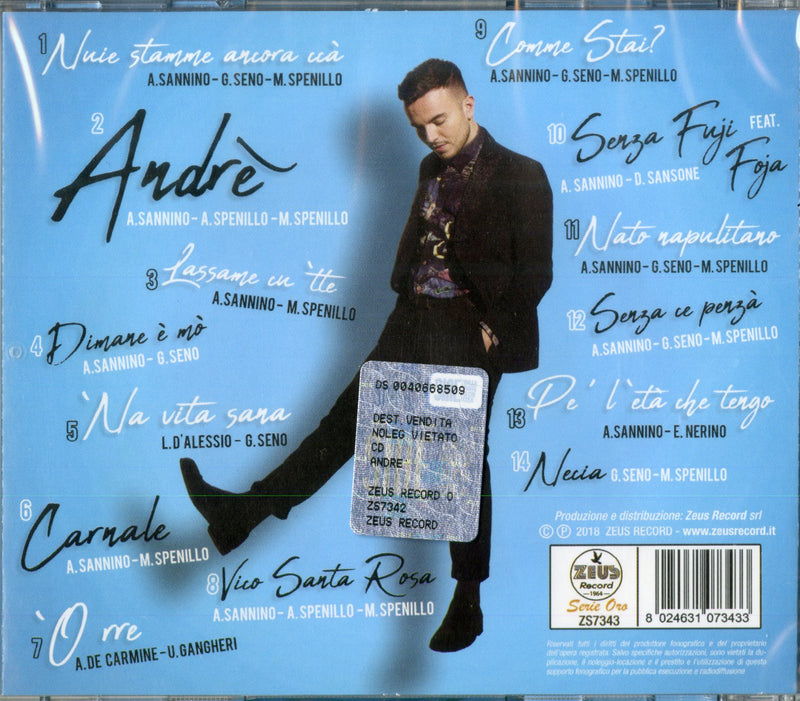 Sannino Andrea - AndrÃ¨ Cd 8024631073433