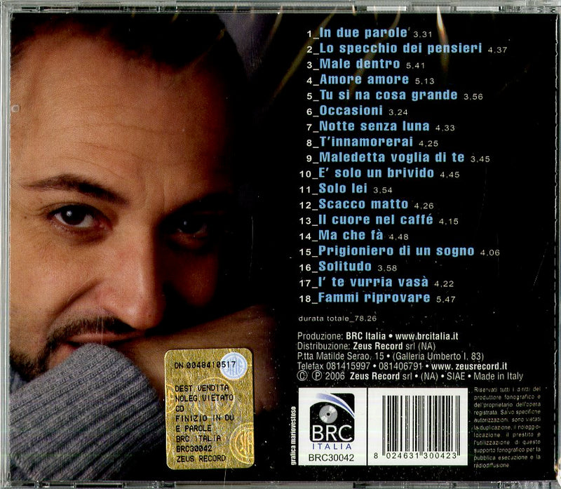 Finizio Gigi - In Due Parole Cd 8024631300423