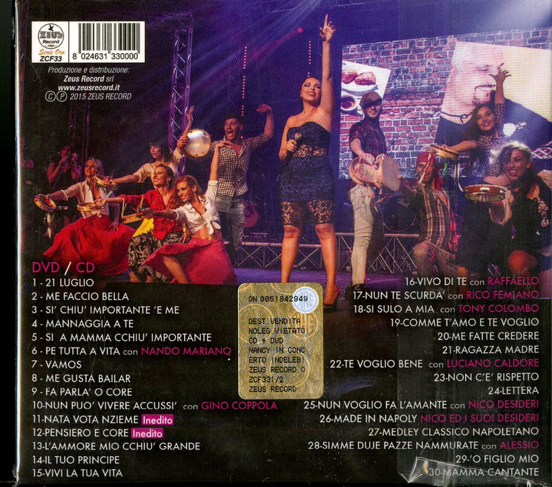 Coppola Nancy - Nancy In Concerto Indelebile (Cd+Dvd+Poster) Cd 8024631330000