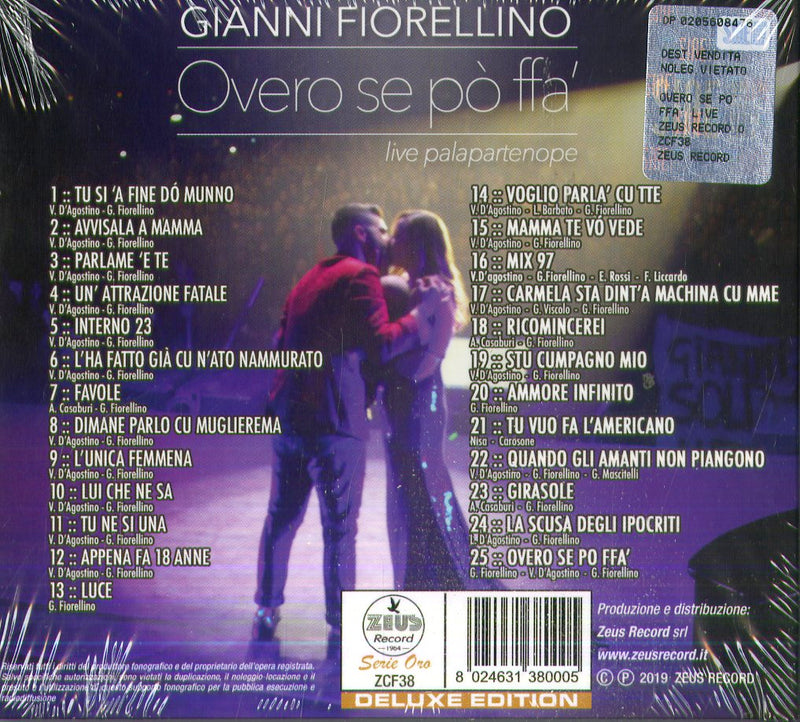 Fiorellino Gianni - Overo Se Po' Ffa Live (2 Cd Digipack + B.Ray + Book Fotografico) Cd 8024631380005