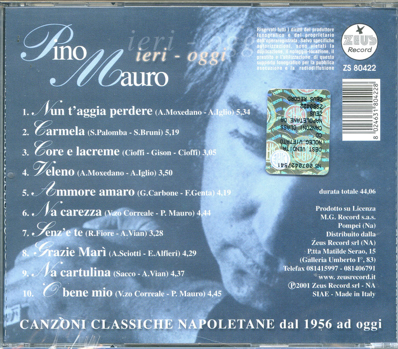 Mauro Pino - Ieri Oggi Cd 8024631804228