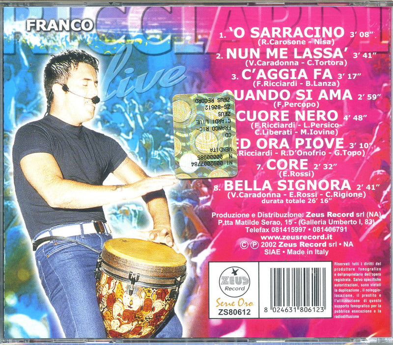 Ricciardi F. - Franco Ricciardi Live Cd 8024631806123