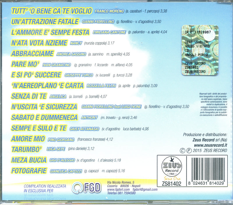 Compilation - Napoli Pop Vol.3 Cd 8024631814029