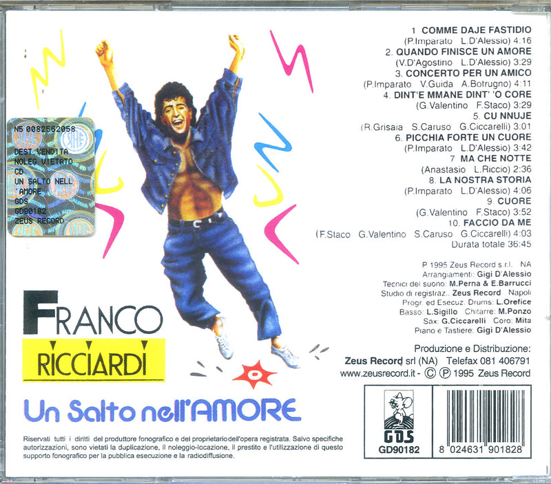 Ricciardi Franco - Un Salto Nell'Amore Cd 8024631901828