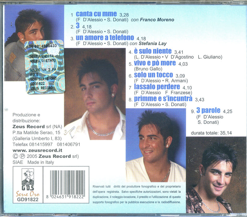 Miraggio Rosario - Amore In 3 Parole Cd 8024631918222