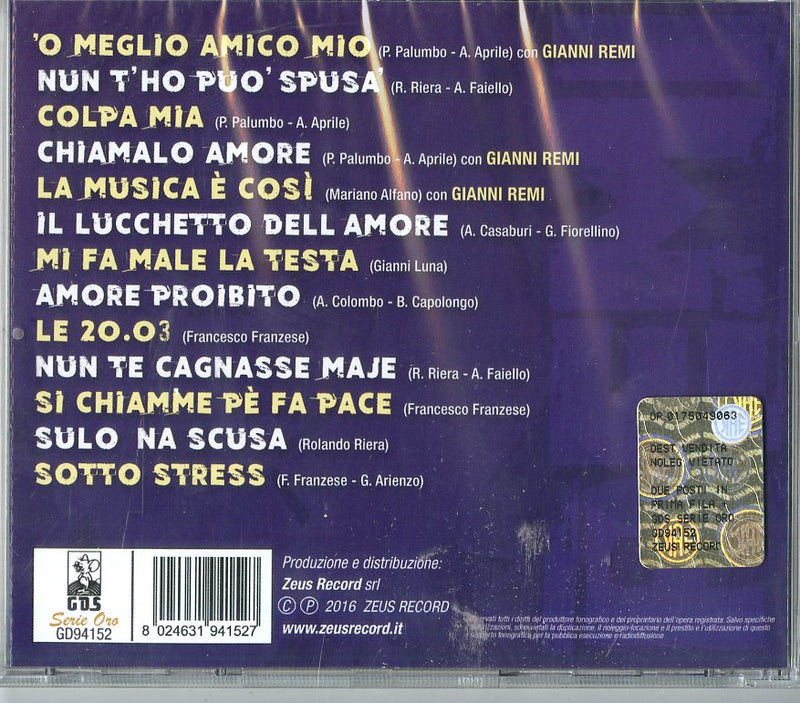 Remi Amedeo - 2 Posti In Prima Fila + Successi Cd 8024631941527