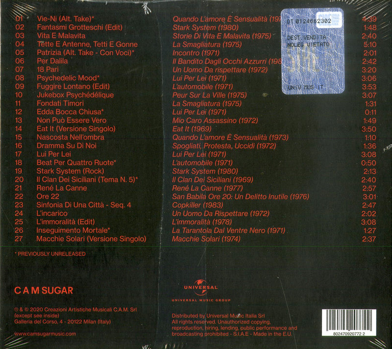 Morricone Ennio - Morricone Segreto Il Lato Nascosto, Oscuro E Psichedelico Del Maestro (Digipack) Cd 8024709207722