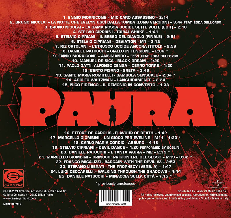 O.S.T.-Paura - Paura Cd 8024709217929