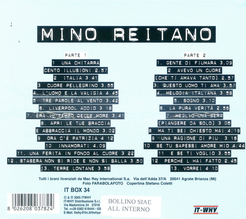 Reitano Mino - Mino Reitano Cd 8026208037824