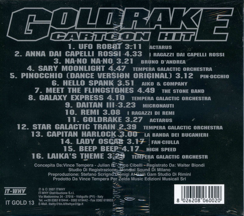 Compilation - Goldrake Gold Cartoon Hit Cd 8026208060020