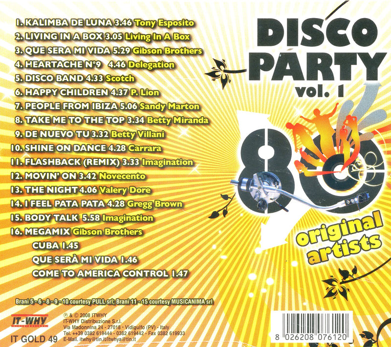 Compilation - Disco Party 80 Vol.1 Cd 8026208076120