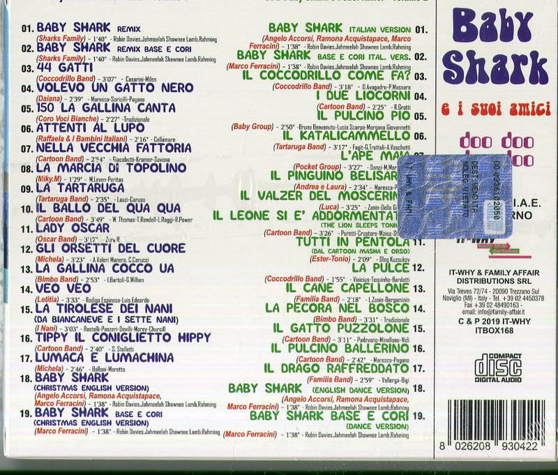 Compilation - Baby Shark E I Suoi Amici (Box 1 & 2) CD 8026208930422