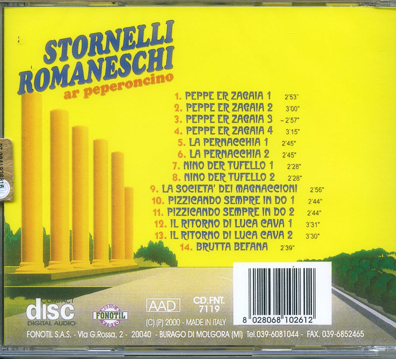 Compilation - Stornelli Romaneschi Al Peperoncino CD 8028068102612