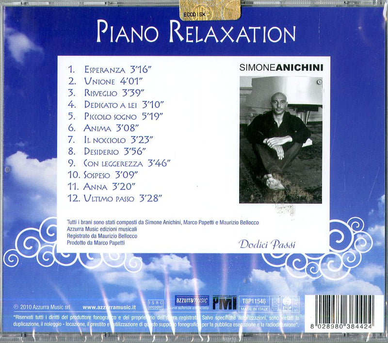 Anichini Simone - Piano Relaxation Cd 8028980384424