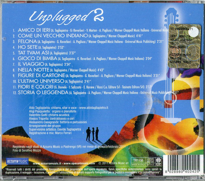 Tagliapietra Aldo - Unplugged 2 Cd 8028980402425
