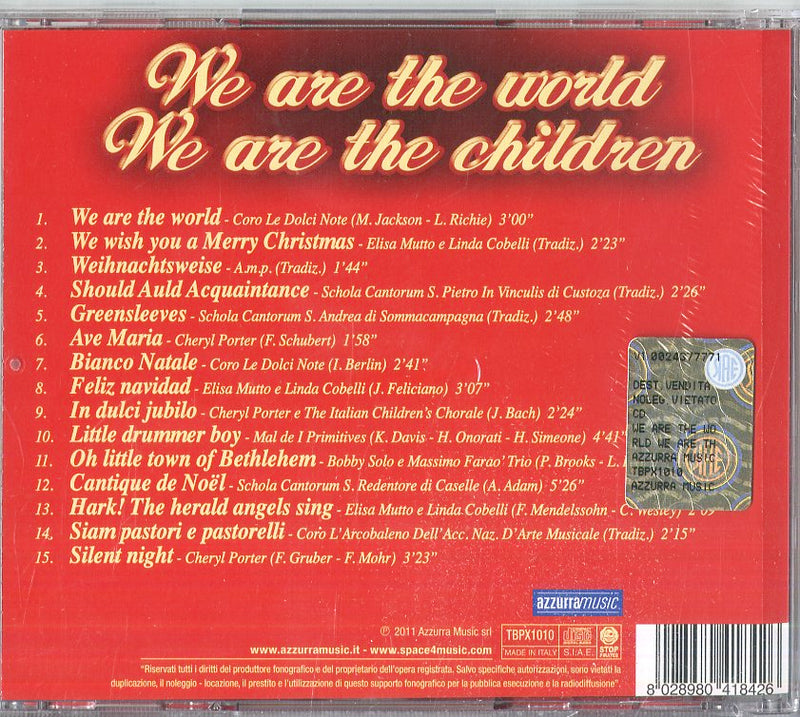 Compilation - We Are The World We Are The Children (Le Piu' Belle Canzoni Di Natale) CD 8028980418426