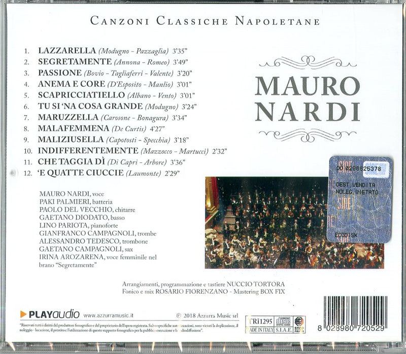 Nardi Mauro - Canzoni Classiche Napoletane Cd 8028980720529