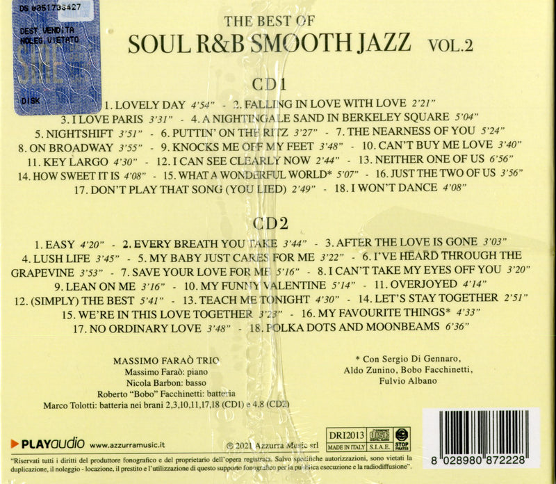Compilation - The Best Of Soul R&B Smooth Jazz Vol.2 Cd 8028980872228
