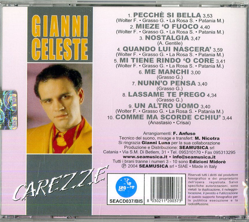 Celeste Gianni - Carezze Cd 8030211200373