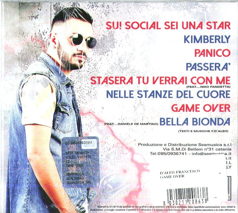 D'Aleo Francesco - Game Over Cd 8030211208638