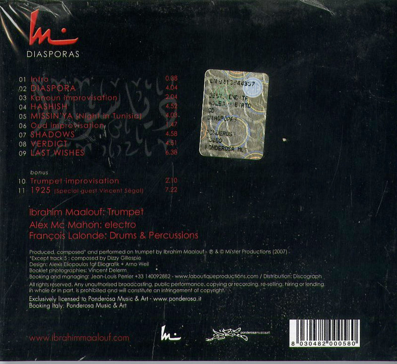 Maalouf Ibrahim - Diasporas Cd 8030482000580