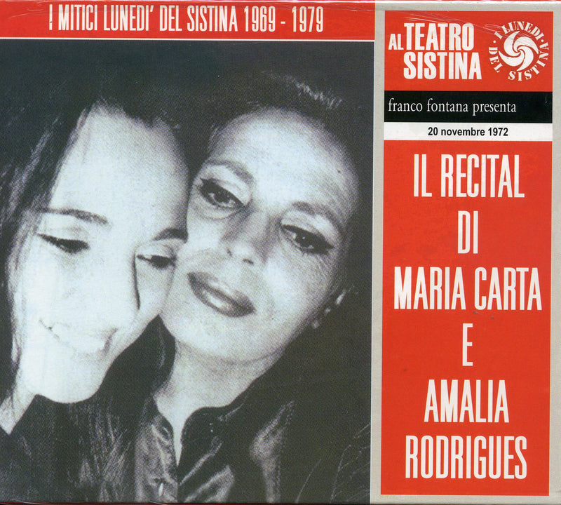 Carta Maria E Rodriguez Amalia - Il Recital Di Maria Carta E Amalia Rodriguez Cd 8030615042333