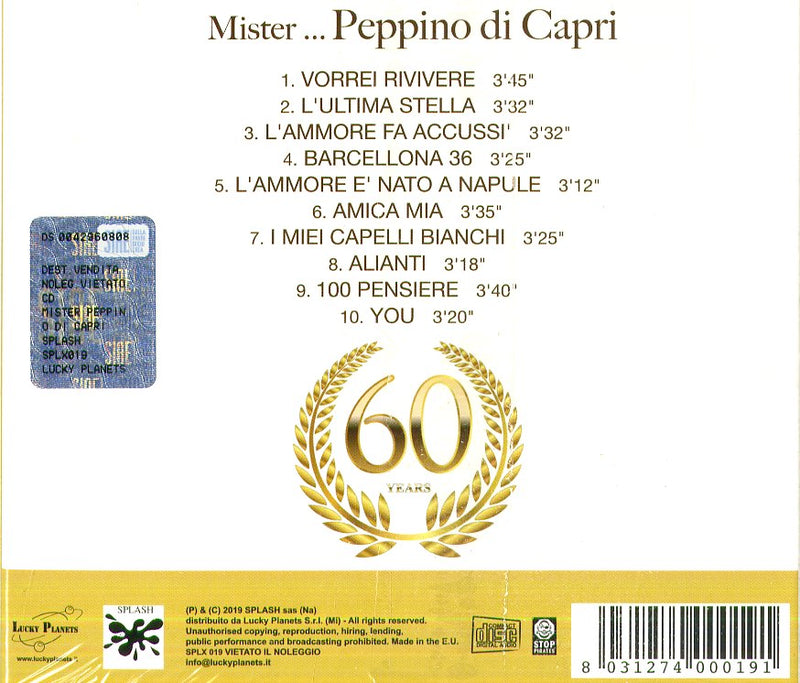 Di Capri Peppino - Mister...Peppino Di Capri Cd 8031274000191