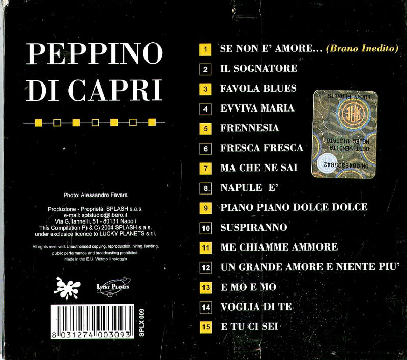 Di Capri Peppino - Collection-Se Non E' Amore Cd 8031274003093