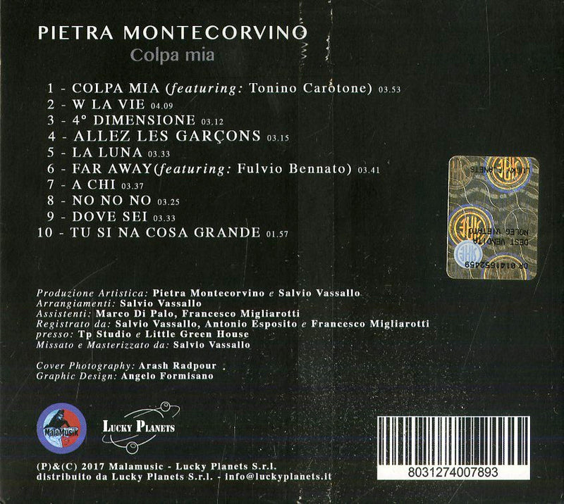 Montecorvino Pietra - Colpa Mia CD 8031274007893