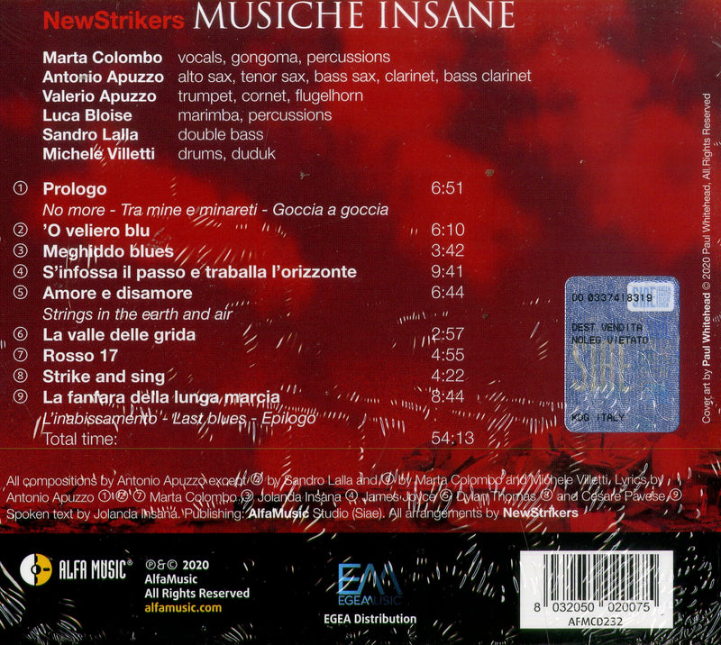 Newstrikers - Musiche Insane CD 8032050020075