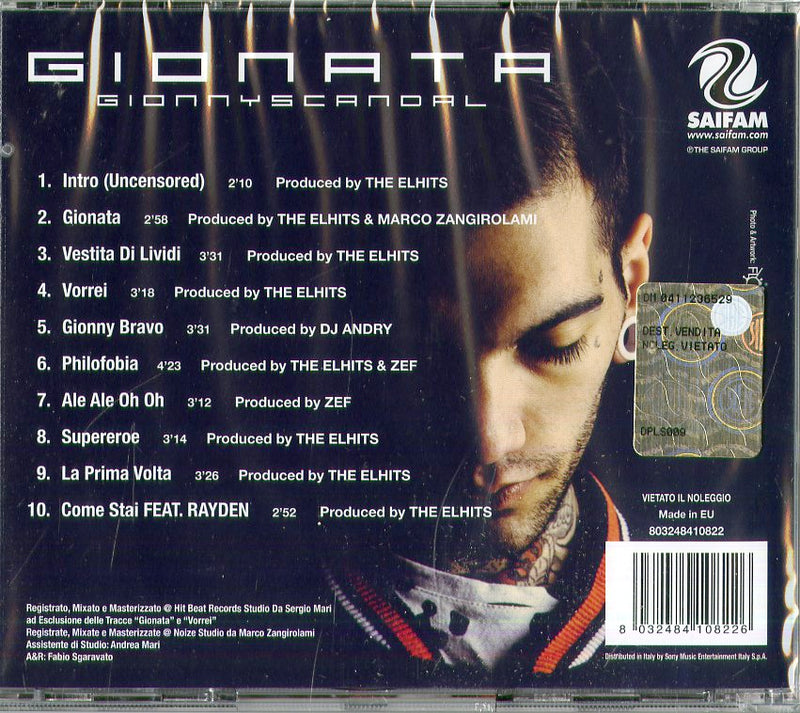 Gionnyscandal - Gionata Cd 8032484108226