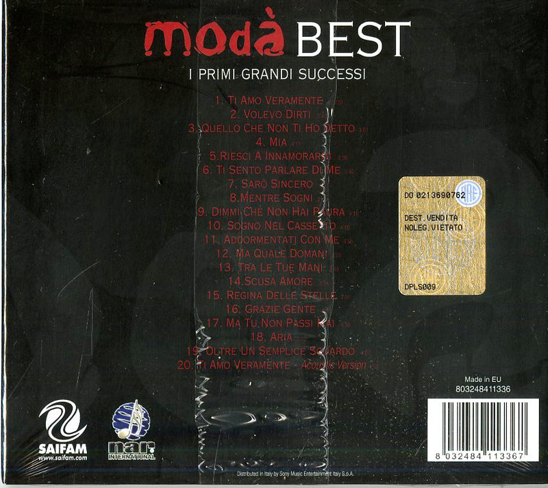 Moda' - Best I Primi Grandi Successi Cd 8032484113367