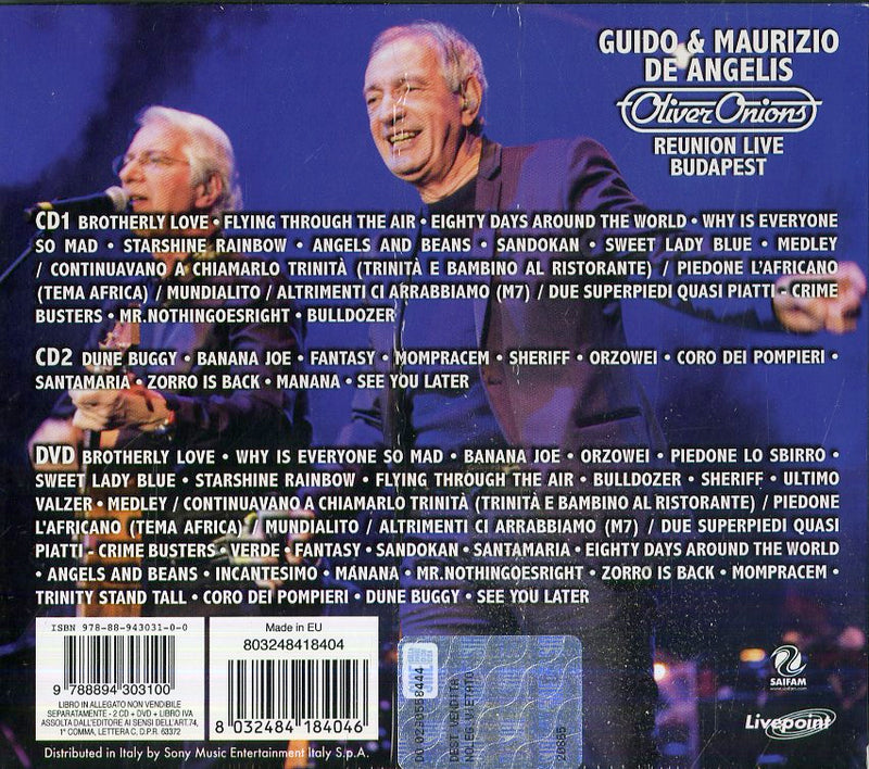 Oliver Onions - Reunion Live Budapest (2Cd+Dvd) Cd 8032484184046