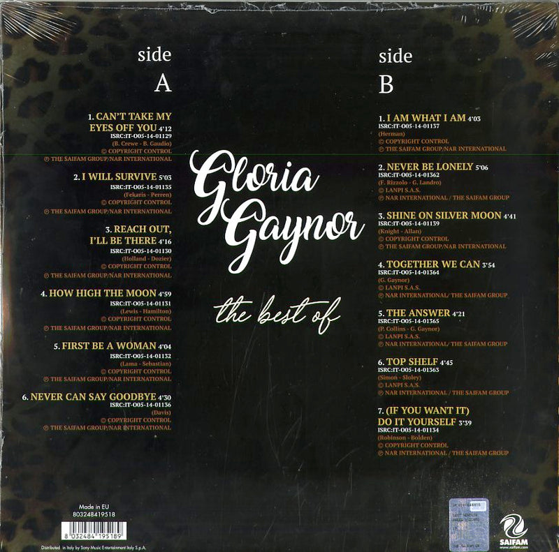 Gaynor Gloria - The Best Of Lp 8032484195189