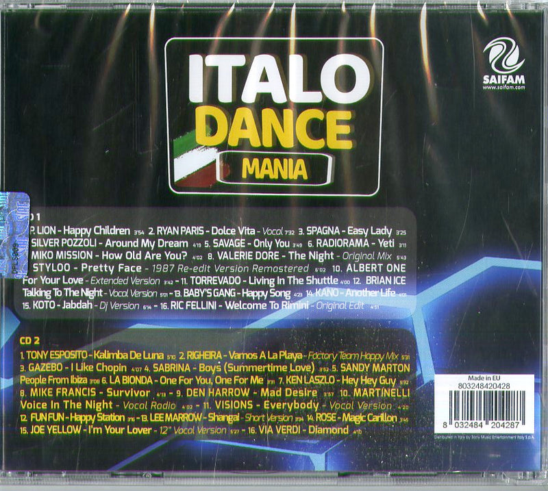 Compilation - Italo Dance Mania La Storia Della Dance Cd 8032484204287