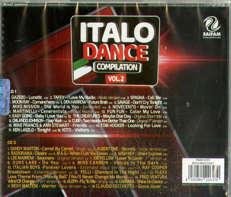 Compilation - Italo Dance Mania Vol.2 Cd 8032484226470