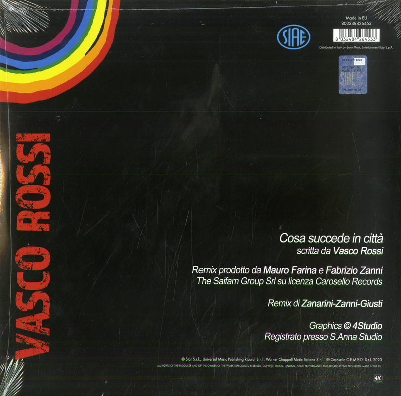 Rossi Vasco - Cosa Succede In Citta' (10" Remix 2019 By Luca Zanarini) Vinile LP - Vinyl record 8032484264533