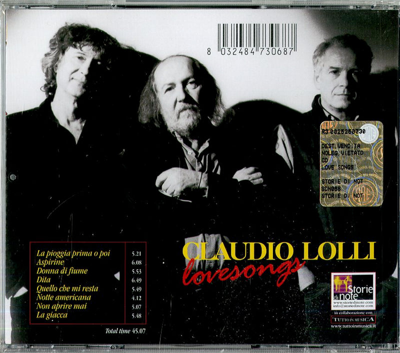 Lolli Claudio - Love Songs Cd 8032484730687