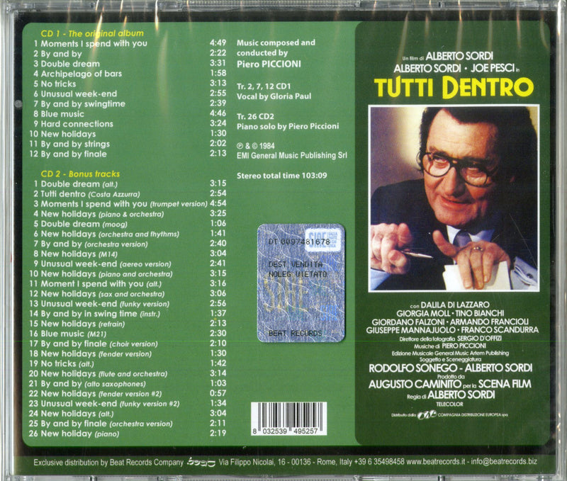 O.S.T.-Tutti Dentro - Tutti Dentro Cd 8032539495257