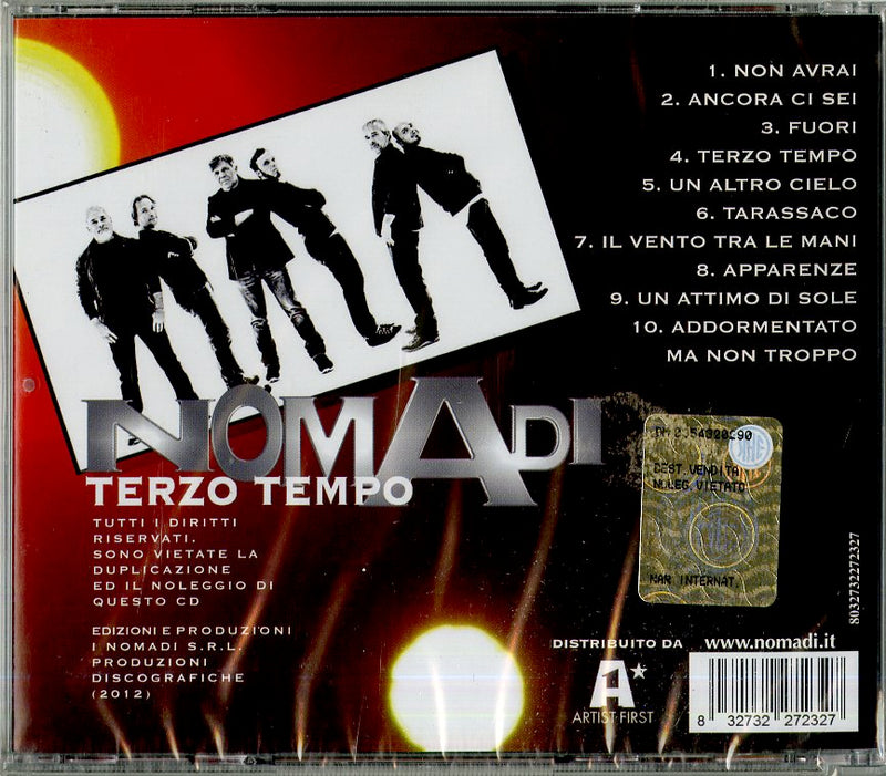 Nomadi - Terzo Tempo Cd 8032732272327